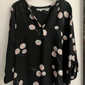 Koda split neck blouse